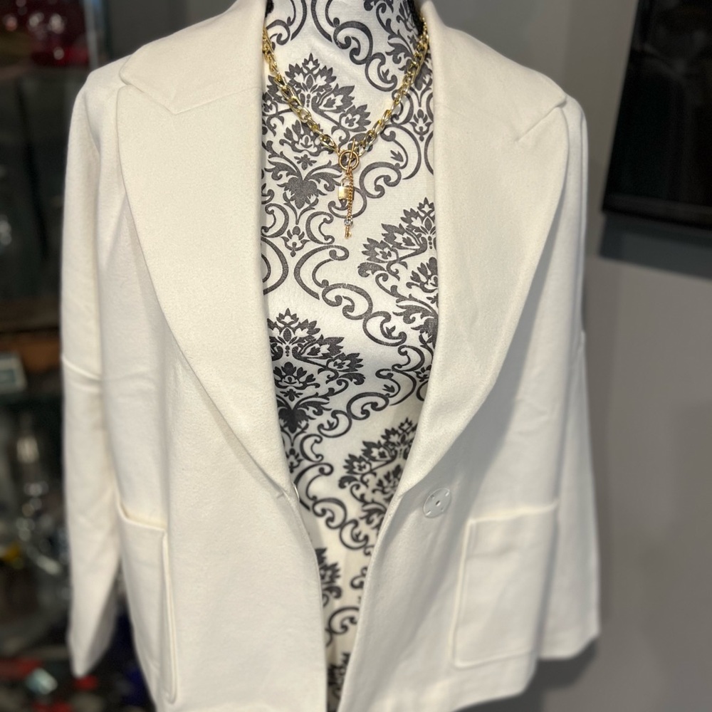 NWT Chico’s white blazer.